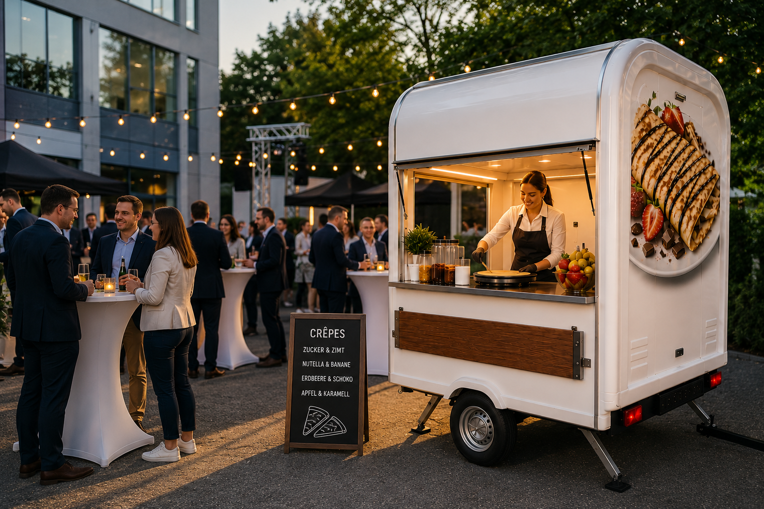 Crêpes Stand für Firmenfest in Frankfurt Hanau Darmstadt