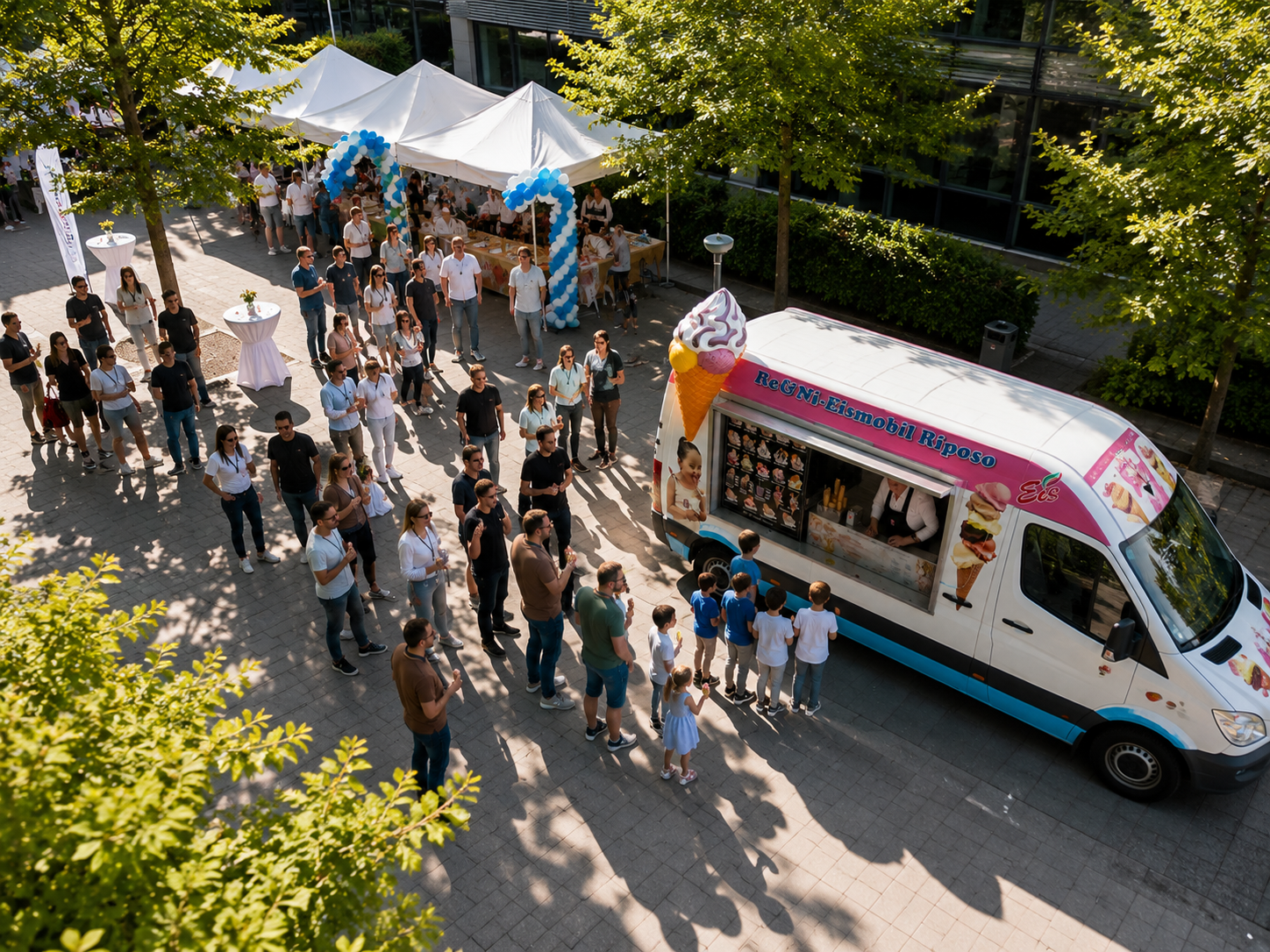 Eiswagen für Event in Hanau Darmstadt Frankfurt