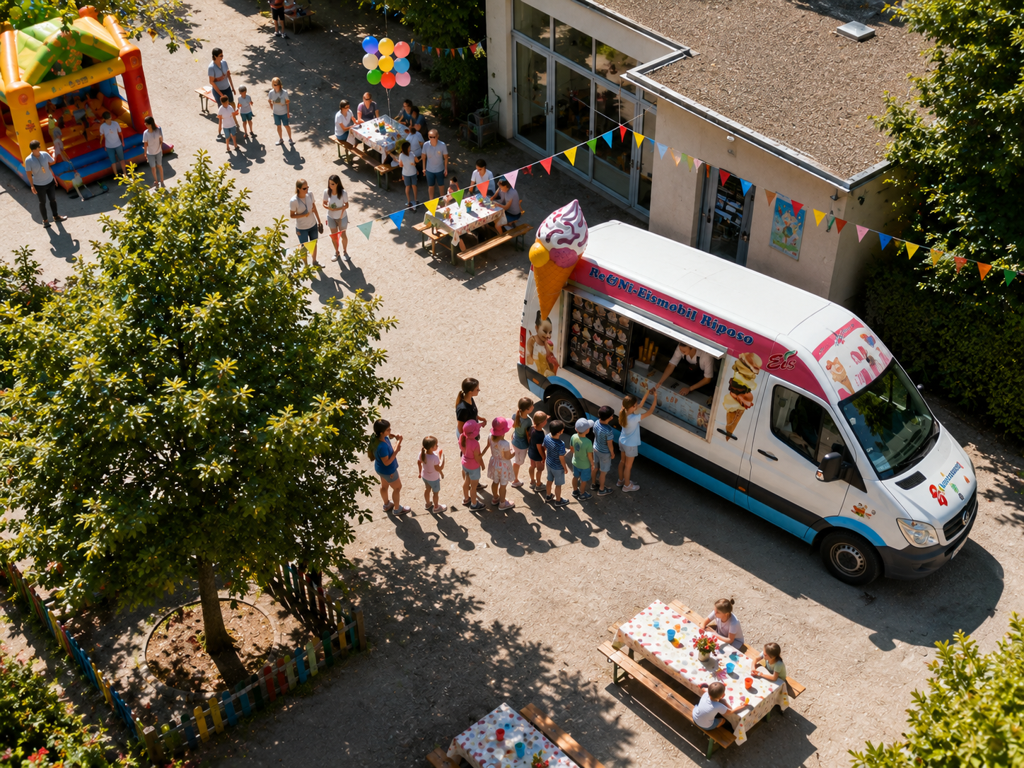 Event Catering Frankfurt Rhein Main mit mobilem Eiswagen