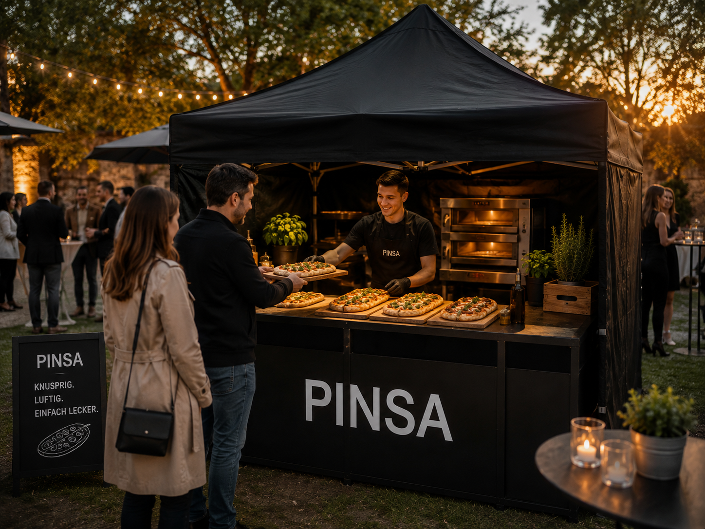 Pinsa Stand Frankfurt mieten für Firmenfeier